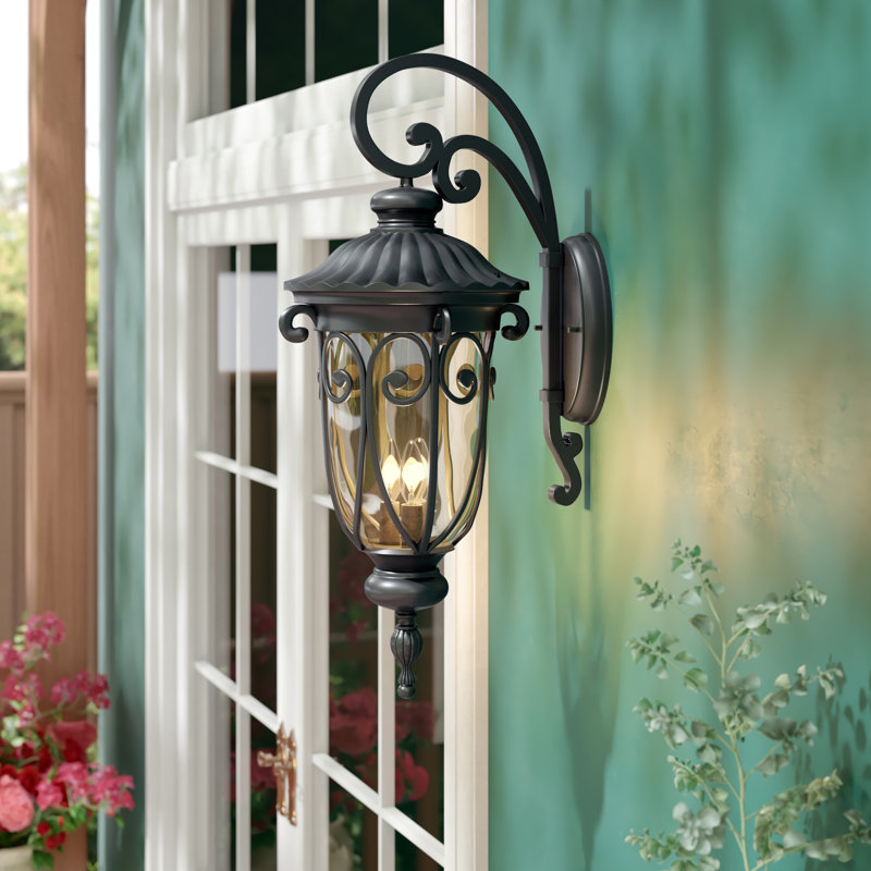Astoria Grand Lininger 3-Light Outdoor Wall Lantern & Reviews | Wayfair